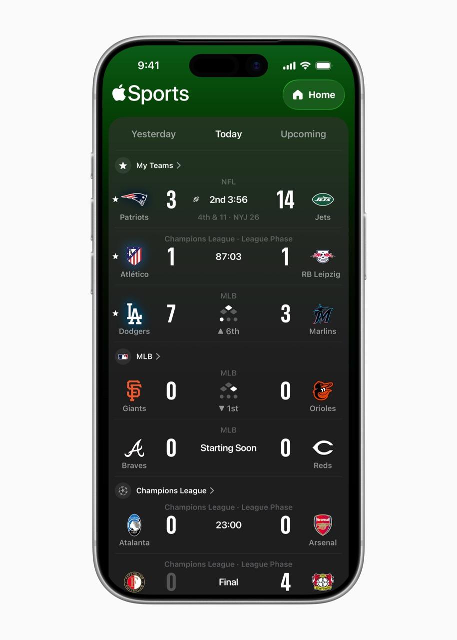 Apple Sport-App startet in Deutschland - Echtzeit-Ergebnisse direkt aufs iPhone
